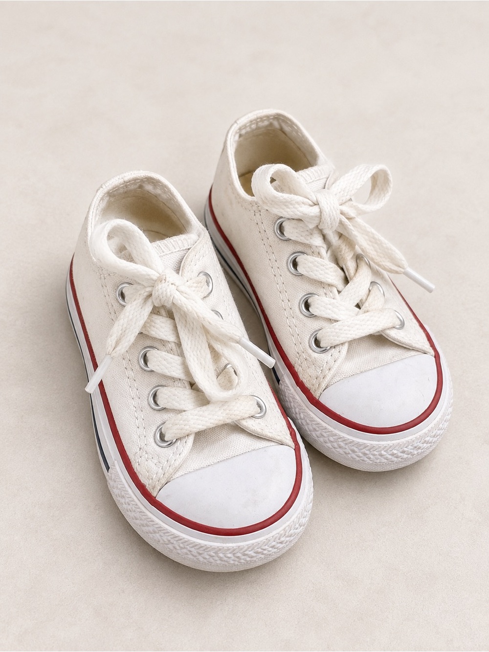 Converse Chuck Taylor All Star White Low Top Sneakers Baby Size 4